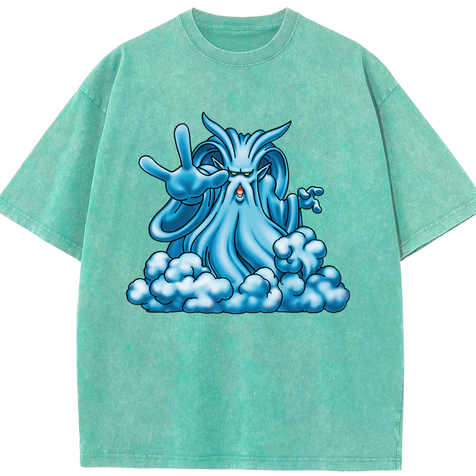 （画像用） ドラゴンクエスト Doragon Kuesuto Dragon Quest 綿100% ヴィンテージ風 半袖Tシャツ（フロントプリント）